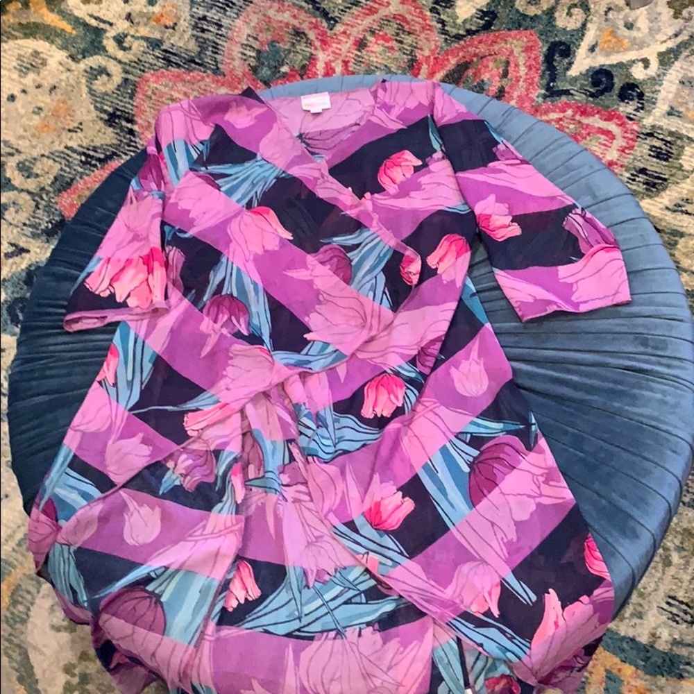LuLa Roe Long Flared Kimono